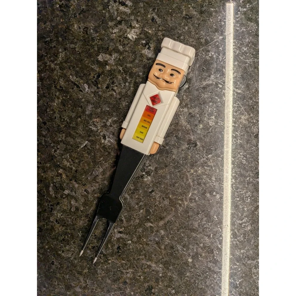 Vintage Chef Meat Thermometer Fork Kitchen Taiwan 1307
